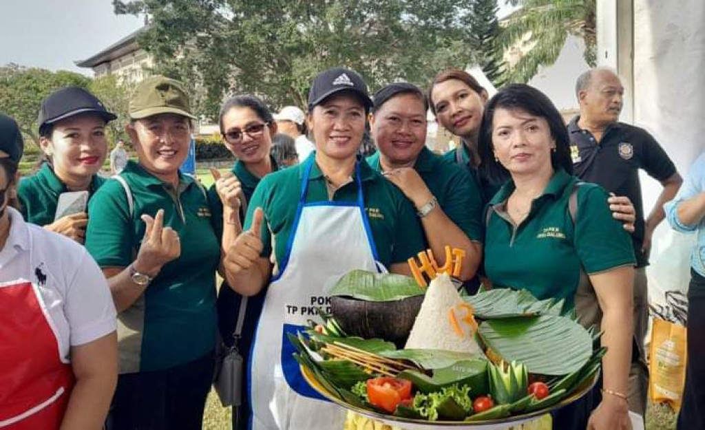 PKK Desa Dalung Ikuti Lomba Memasak dengan Bahan Utama Ikan "Gemar Makan Ikan" serentak se- Kabupaten Badung